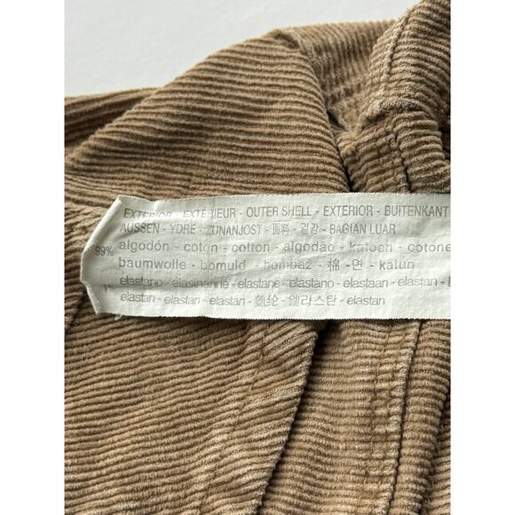 Zara Baby Boy Corduroy Pants 9-12 Months Brown Ribbed Cotton Blend Pull On - Picture 4 of 4